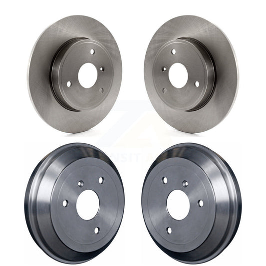 Disc Brake Rotors Drums Kit Front Rear For Smart Fortwo