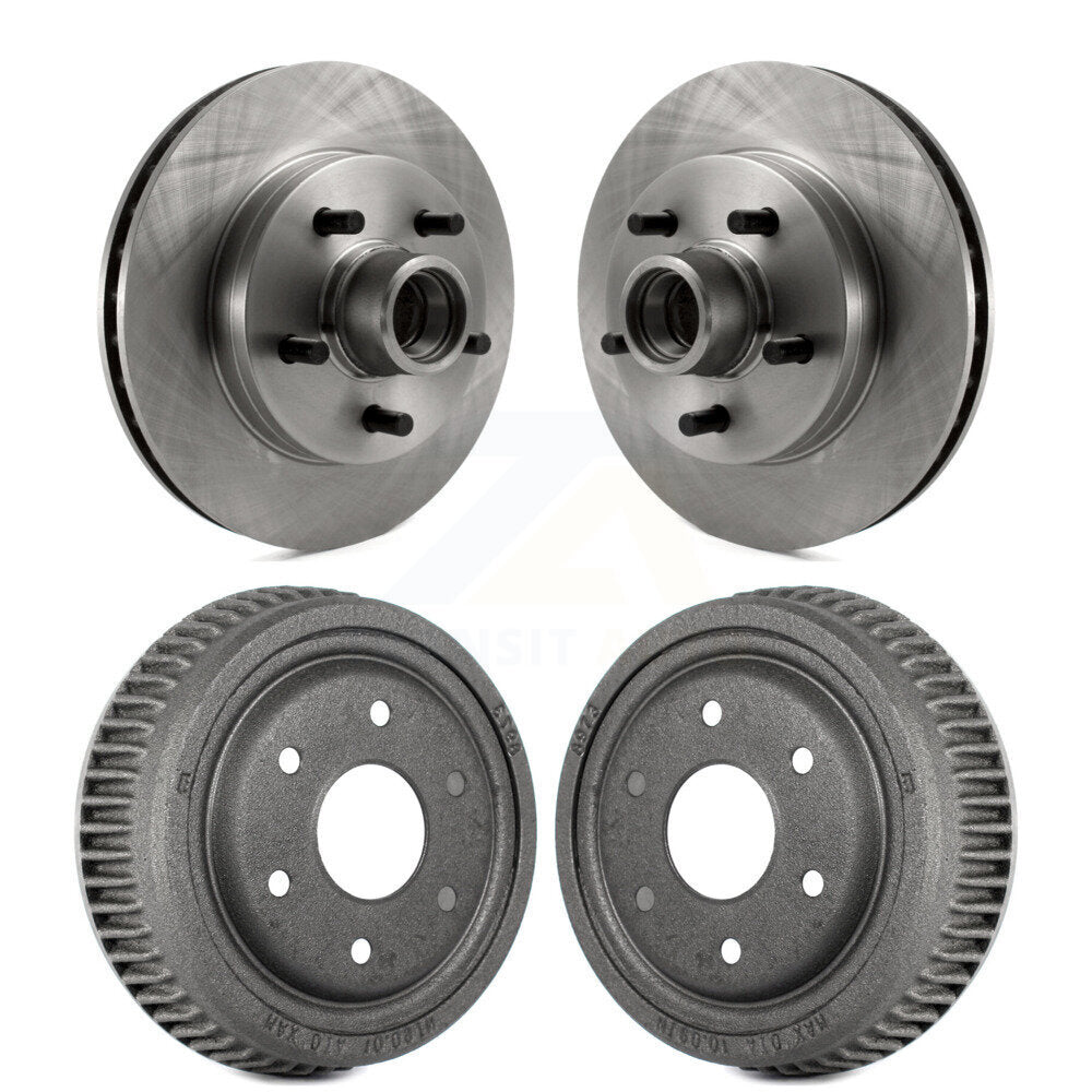 Disc Brake Rotors Drums Kit Front Rear For GMC Yukon RWD