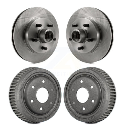 Disc Brake Rotors Drums Kit Front Rear For GMC Yukon RWD