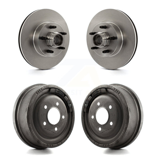 Disc Brake Rotors Drum Kit Front Rear For Ford Ranger With 10" Diameter