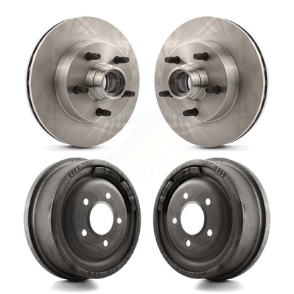 Brake Rotor Drum Front Rear Kit For 1998-1999 Mazda B4000 With 10" Diameter