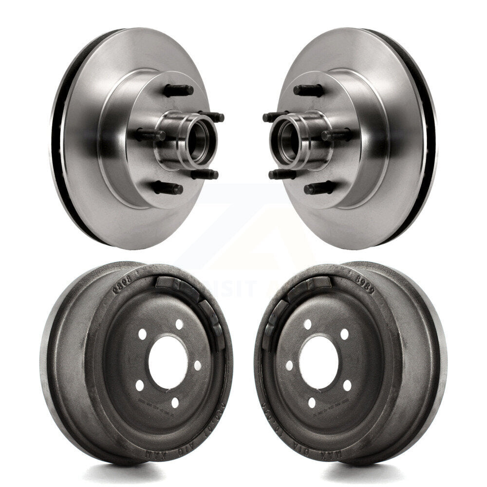 Disc Brake Rotor Drum Kit Front Rear For Ford Ranger Mazda B4000 B3000 B2500