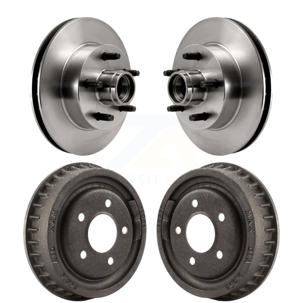 Disc Brake Rotor Drum Kit Front Rear For Ford Ranger Mazda B4000 B3000 B2500