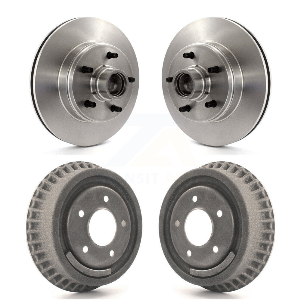 Disc Brake Rotors Drums Kit Front Rear For Chevrolet Astro GMC Safari