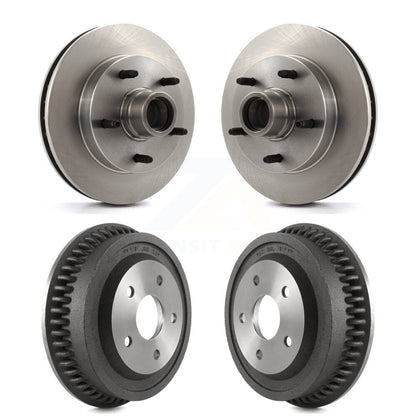 Disc Brake Rotors Drums Kit Front Rear For 1994-1999 Dodge Ram 1500 RWD