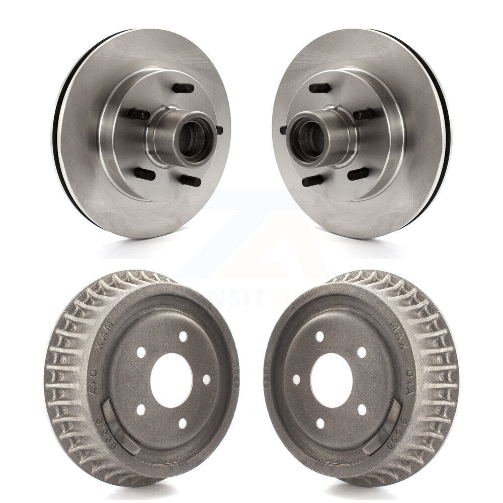 Brake Rotors Drum Front Rear Kit For Chevrolet S10 GMC Sonoma Blazer Jimmy Isuzu