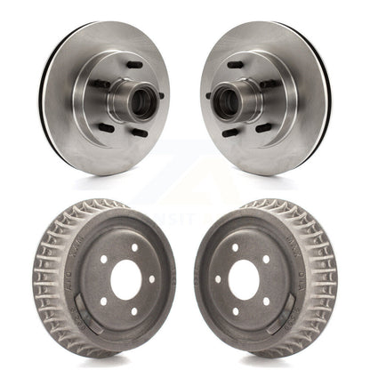 Brake Rotors Drum Front Rear Kit For Chevrolet S10 GMC Sonoma Blazer Jimmy Isuzu