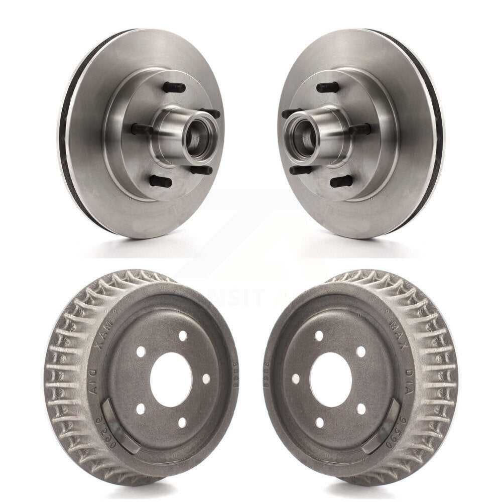 Disc Brake Rotors Drums Front Rear Kit For Chevrolet S10 GMC Sonoma Jimmy Blazer