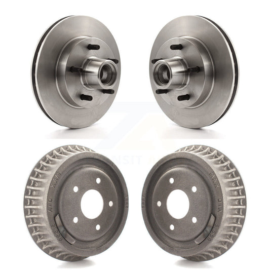 Disc Brake Rotors Drums Front Rear Kit For Chevrolet S10 GMC Sonoma Jimmy Blazer