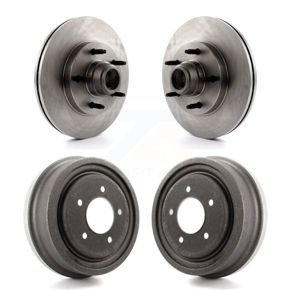 Disc Brake Rotors Drums Kit Front Rear For Ford F-150
