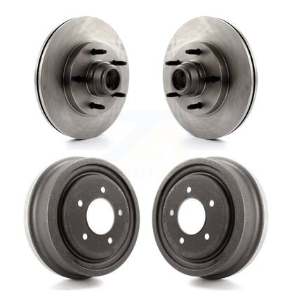 Disc Brake Rotors Drums Kit Front Rear For Ford F-150