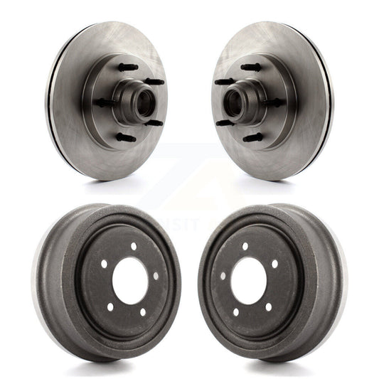 Disc Brake Rotors Drums Kit Front Rear For Ford F-150