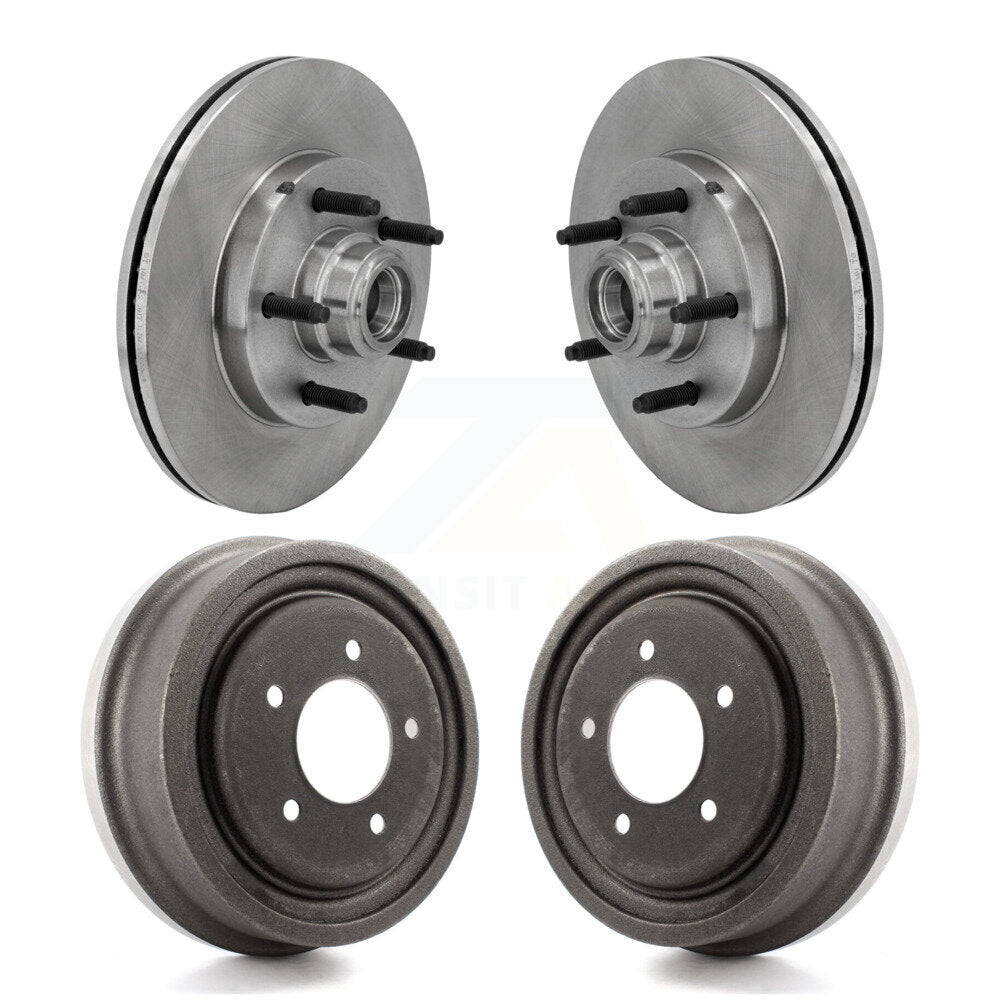 Disc Brake Rotors Drums Kit Front Rear For 1999 Ford F-150 RWD