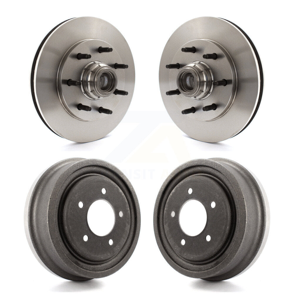 Disc Brake Rotors Drums Kit Front Rear For 1999 Ford F-150 RWD