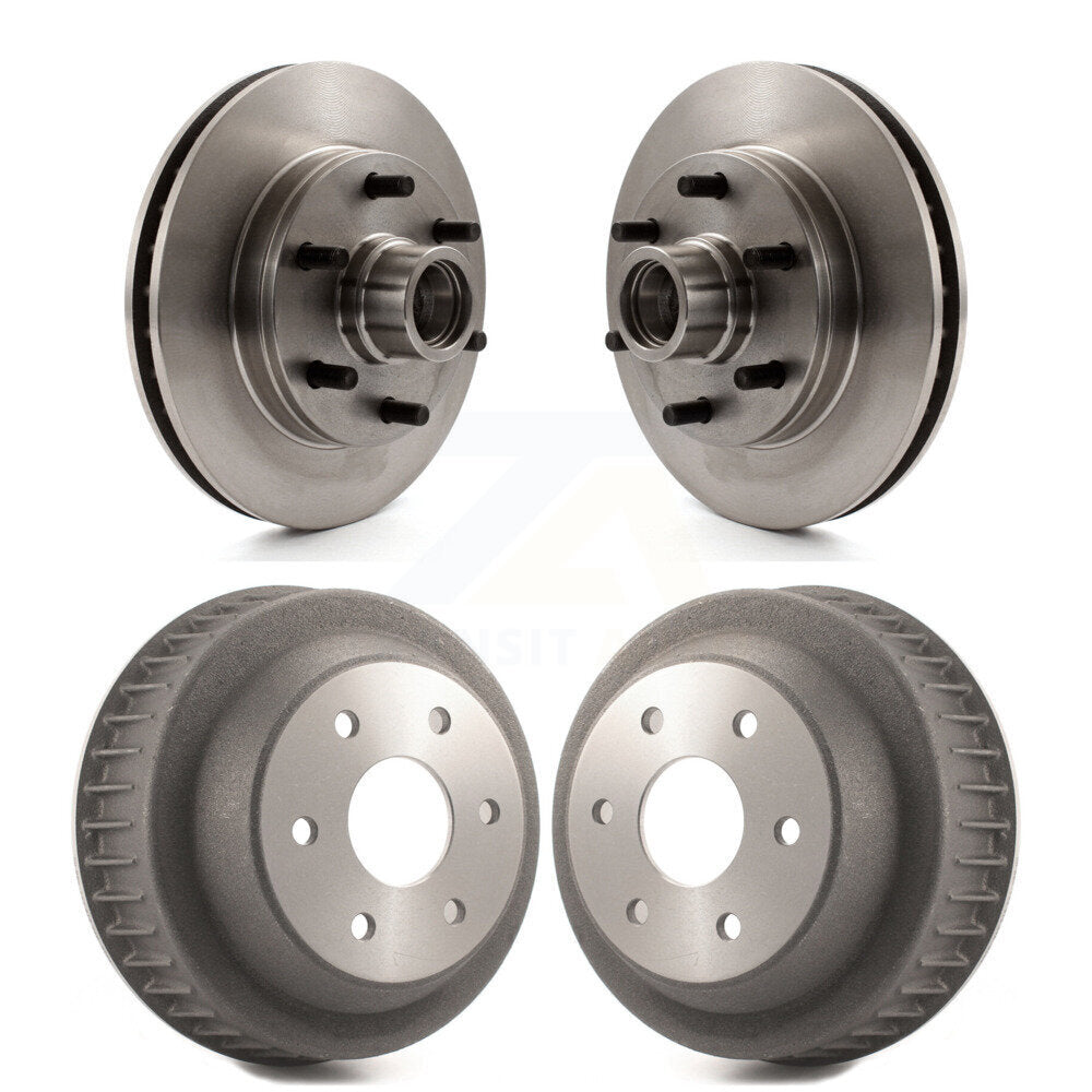 Disc Brake Rotors Drums Kit Front Rear For C2500 Chevrolet GMC Express 2500