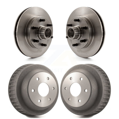 Disc Brake Rotors Drums Kit Front Rear For C2500 Chevrolet GMC Express 2500