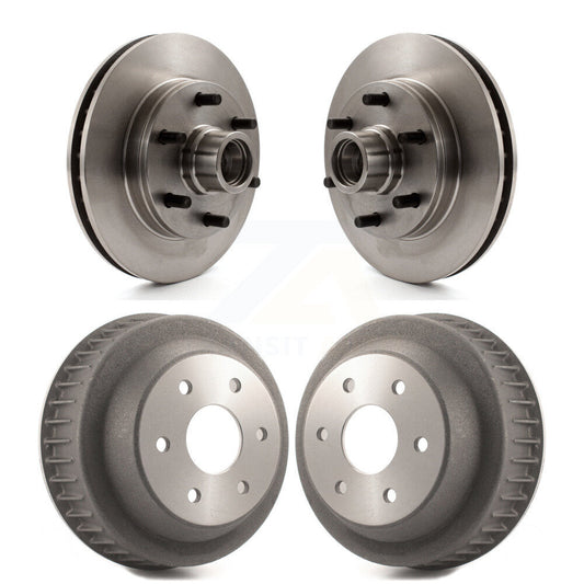 Disc Brake Rotors Drums Kit Front Rear For C2500 Chevrolet GMC Express 2500