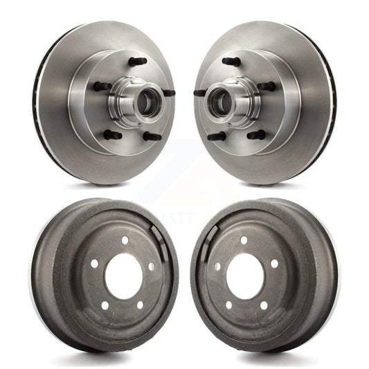 Disc Brake Rotors Drums Front Rear Kit For Ford F-150 E-150 Econoline Club Wagon
