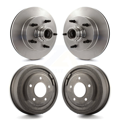 Disc Brake Rotors Drums Kit Front Rear For Ford F-150 E-150 Econoline
