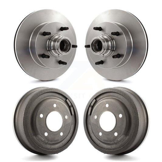 Disc Brake Rotors Drums Kit Front Rear For Ford F-150 E-150 Econoline