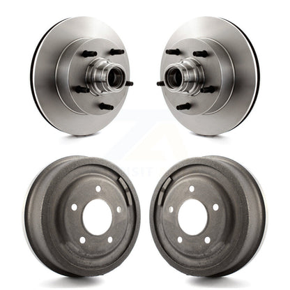 Brake Rotors Drums Front Rear Kit For 1994-1999 Ford E-150 Econoline Club Wagon