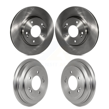 Disc Brake Rotors Drums Kit Front Rear For Hyundai Elantra Venue