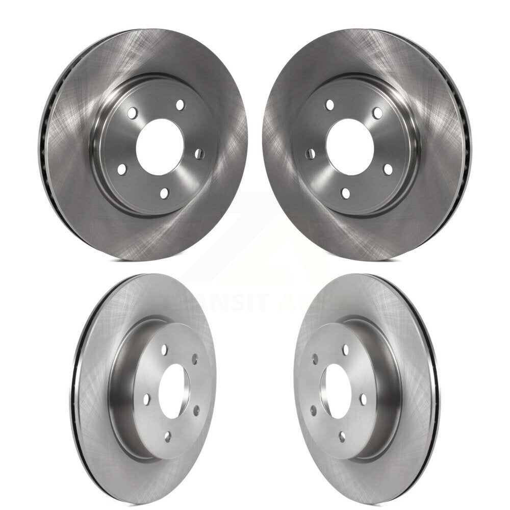 Brake Rotor Front Rear Kit For 2018-2024 Nissan LEAF With Electric Parking