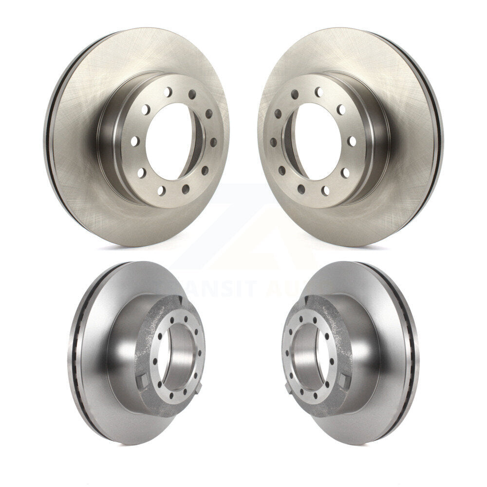 Disc Brake Rotors Front Rear Kit For Ford F-450 Super Duty F-550 F-600