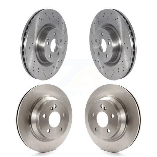 Disc Brake Rotors Front Rear Kit For Mercedes-Benz E400
