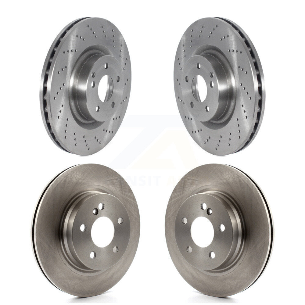 Brake Rotor Front Rear Kit For Mercedes-Benz E550 With 300mm Diameter