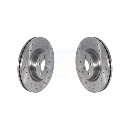 Disc Brake Rotors Front Pair For Mercedes-Benz C250 E400 E550