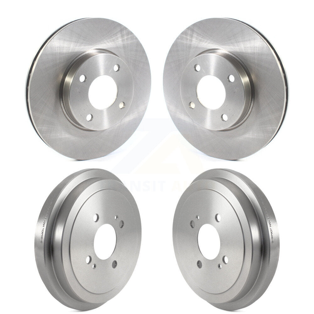 Disc Brake Rotors Drums Kit Front Rear For Nissan Kicks Versa