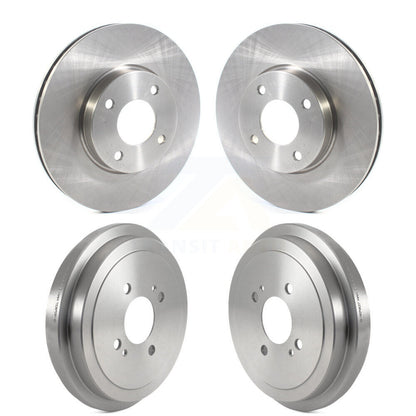 Disc Brake Rotors Drums Kit Front Rear For Nissan Kicks Versa