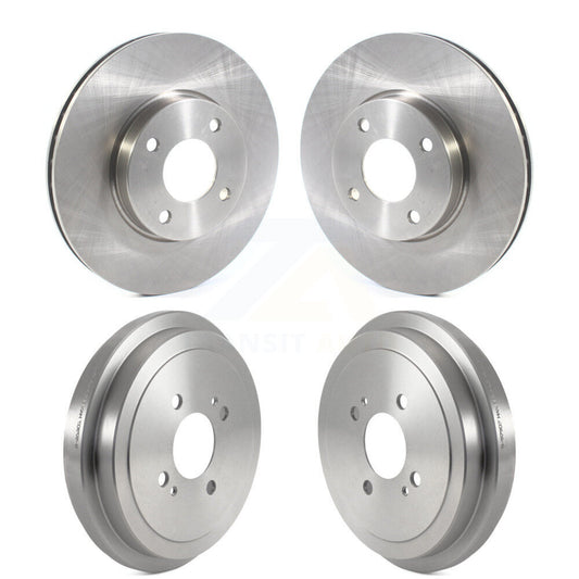 Disc Brake Rotors Drums Kit Front Rear For Nissan Kicks Versa