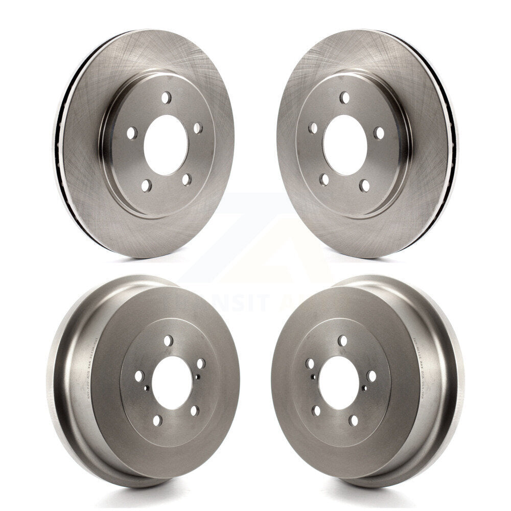 Brake Rotors Drum Front Rear Kit For Dodge Caravan Grand Plymouth Voyager Town &