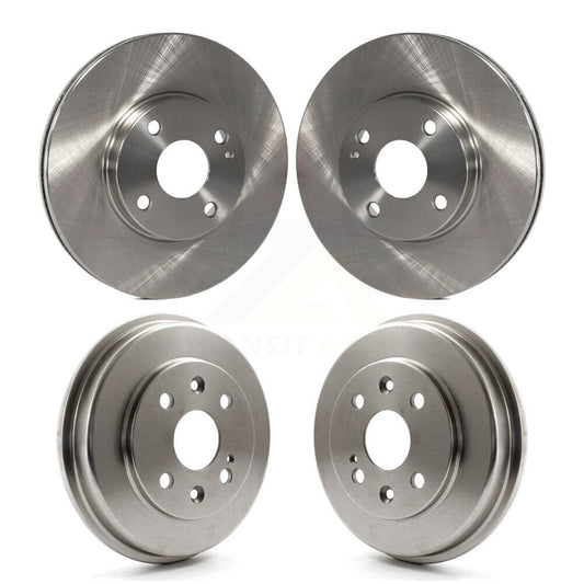 Disc Brake Rotors Drum Front Rear Kit For Mazda Protege Ford Escort MX-3 Mercury
