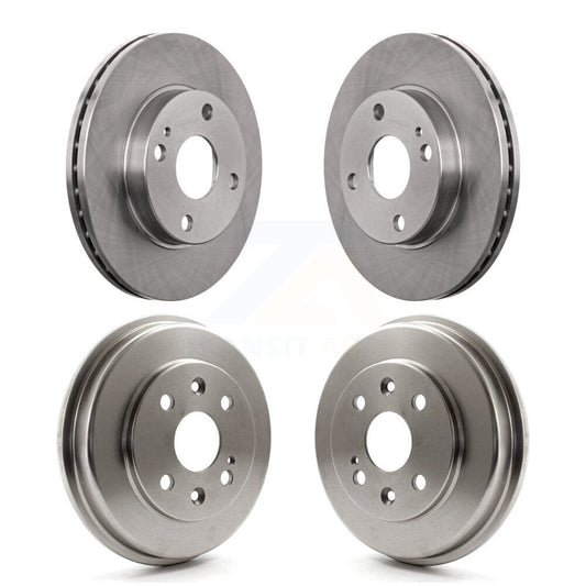 Brake Rotor Drum Front Rear Kit For Mazda Protege Ford Escort 323 Mercury Tracer