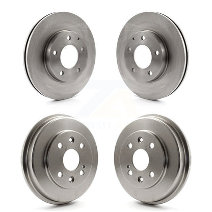 Disc Brake Rotors Drums Kit Front Rear For 2003 Mazda Protege Mazdaspeed