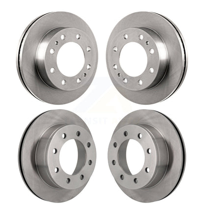 Brake Rotor Front Rear Kit For 10-11 Chevrolet Express 4500 3.20" Overall Height