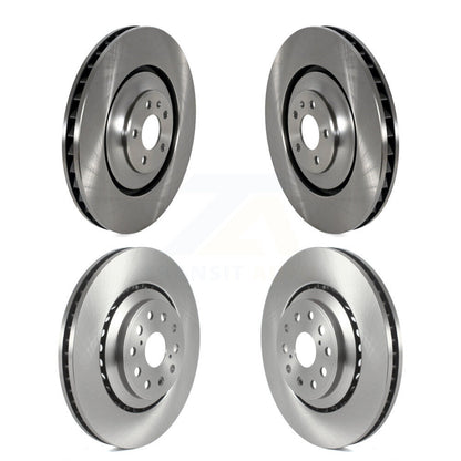 Disc Brake Rotors Front Rear Kit For Audi S6 S7 S8