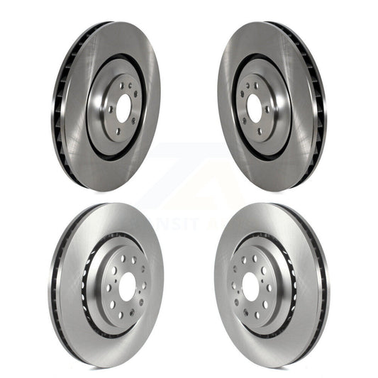 Disc Brake Rotors Front Rear Kit For Audi S6 S7 S8
