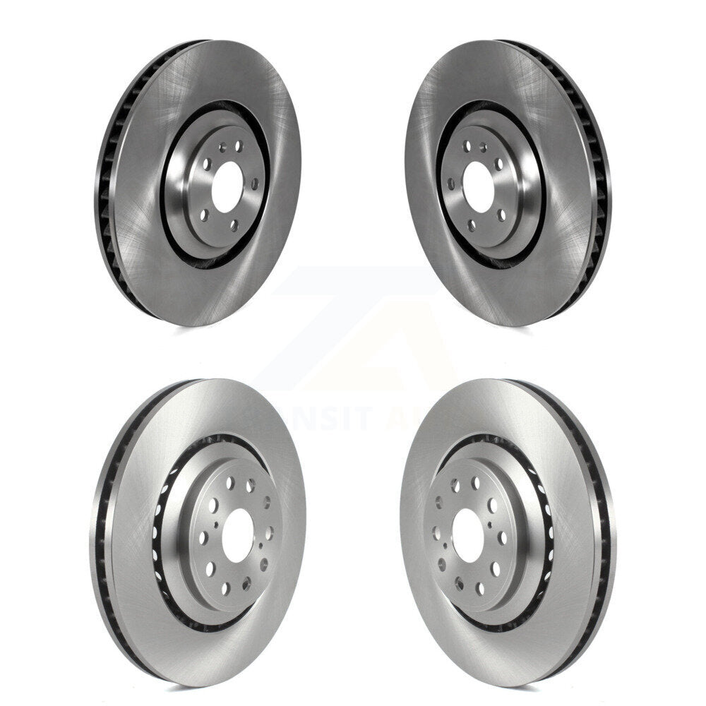 Brake Rotor Front Rear Kit For 11 Audi A8 Quattro With 356mm Diameter