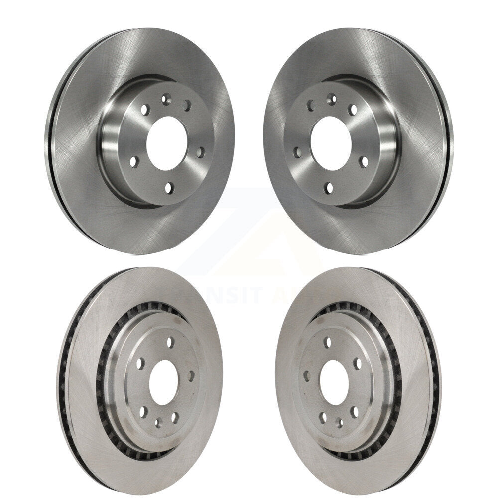 Brake Rotor Front Rear Kit For 17 Cadillac ATS V With 300mm Diameter