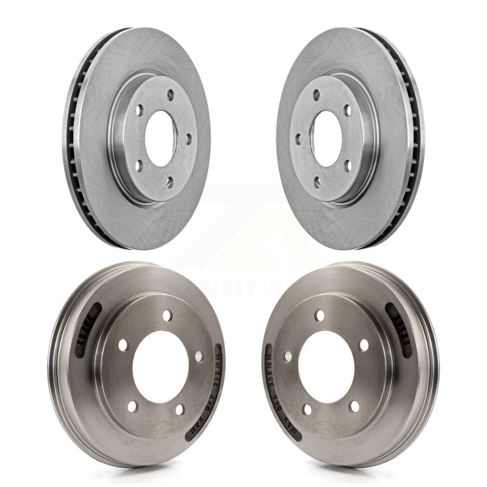 Disc Brake Rotors Drums Kit Front Rear For Mitsubishi Lancer