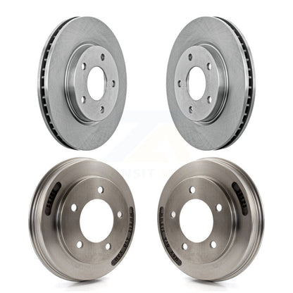 Disc Brake Rotors Drums Kit Front Rear For Mitsubishi Lancer