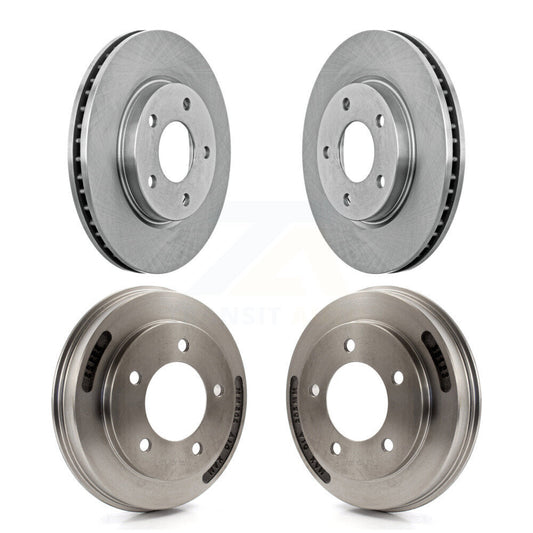 Disc Brake Rotors Drums Kit Front Rear For Mitsubishi Lancer