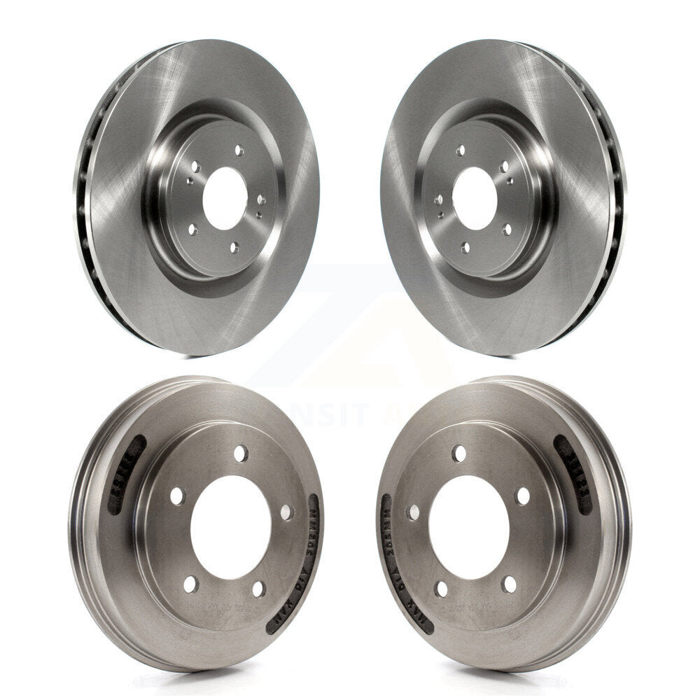 Disc Brake Rotors Drums Kit Front Rear For Mitsubishi Lancer