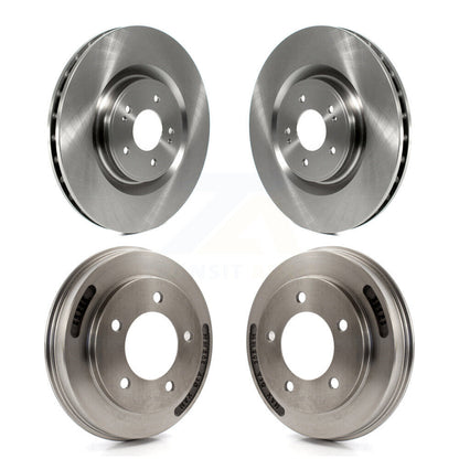 Disc Brake Rotors Drums Kit Front Rear For Mitsubishi Lancer
