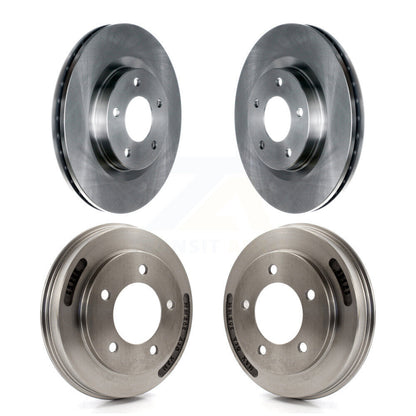 Disc Brake Rotors Drums Kit Front Rear For 2008-2009 Mitsubishi Lancer GTS