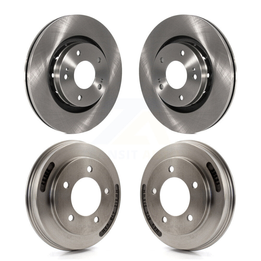Brake Rotor Drum Kit Front Rear For 2009 Mitsubishi Lancer Ralliart To 03 09